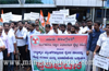 Youth Cong  stages dharna demanding farm loan waiver from Centre